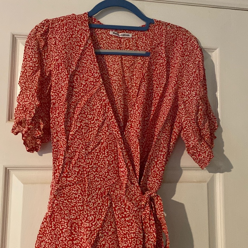 Reformation wrap dress
